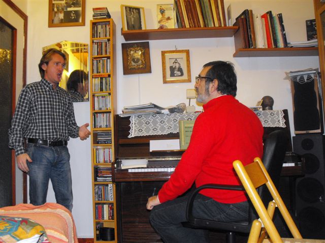 Marco Clerici con il baritono israeliano Boaz Senator (perfezionamento)