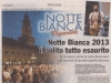 Notte Bianca 2013 Grande Successo