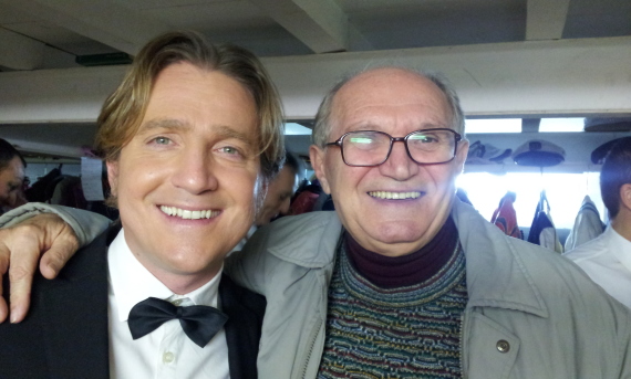 Marco Clerici con il regista Mario Lino (I Legnanesi)