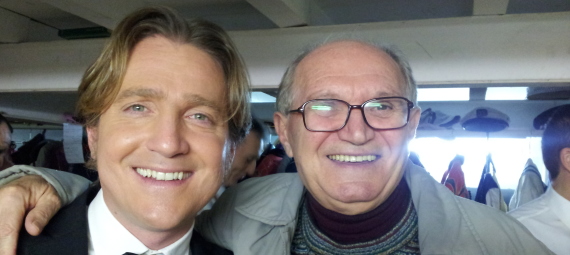 Marco Clerici con il regista Mario Lino (I Legnanesi)